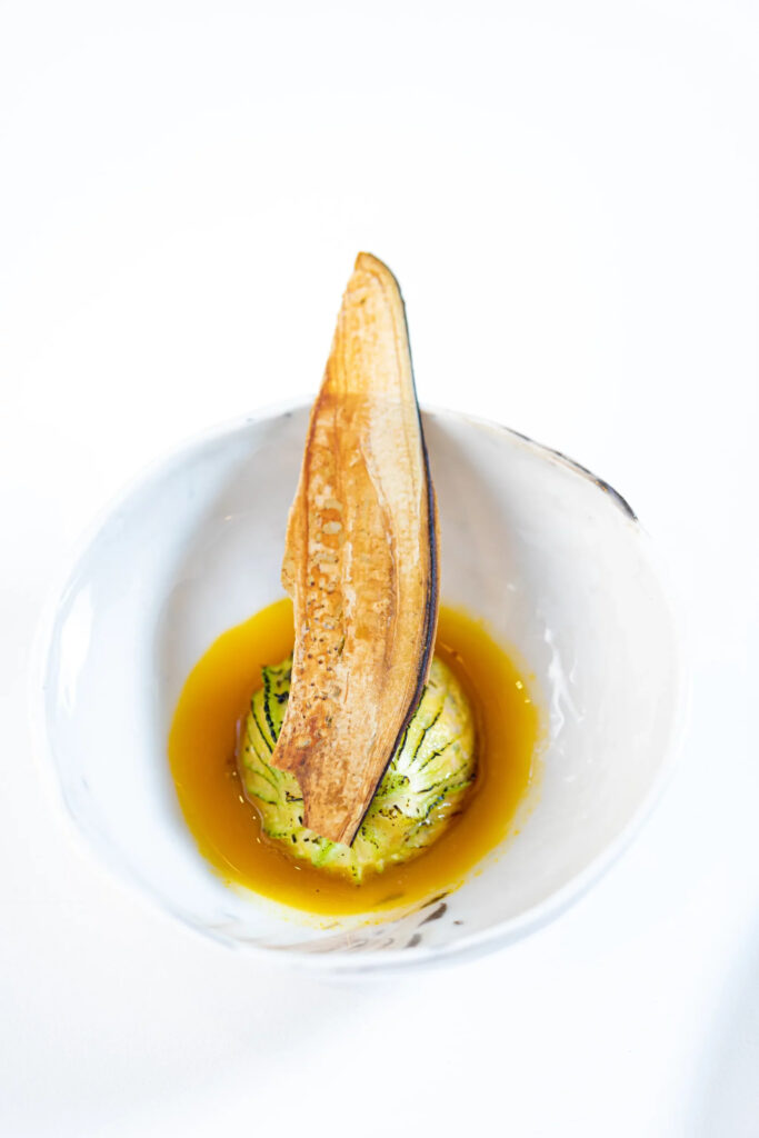 Fleur de courgette farcie au mascarpone