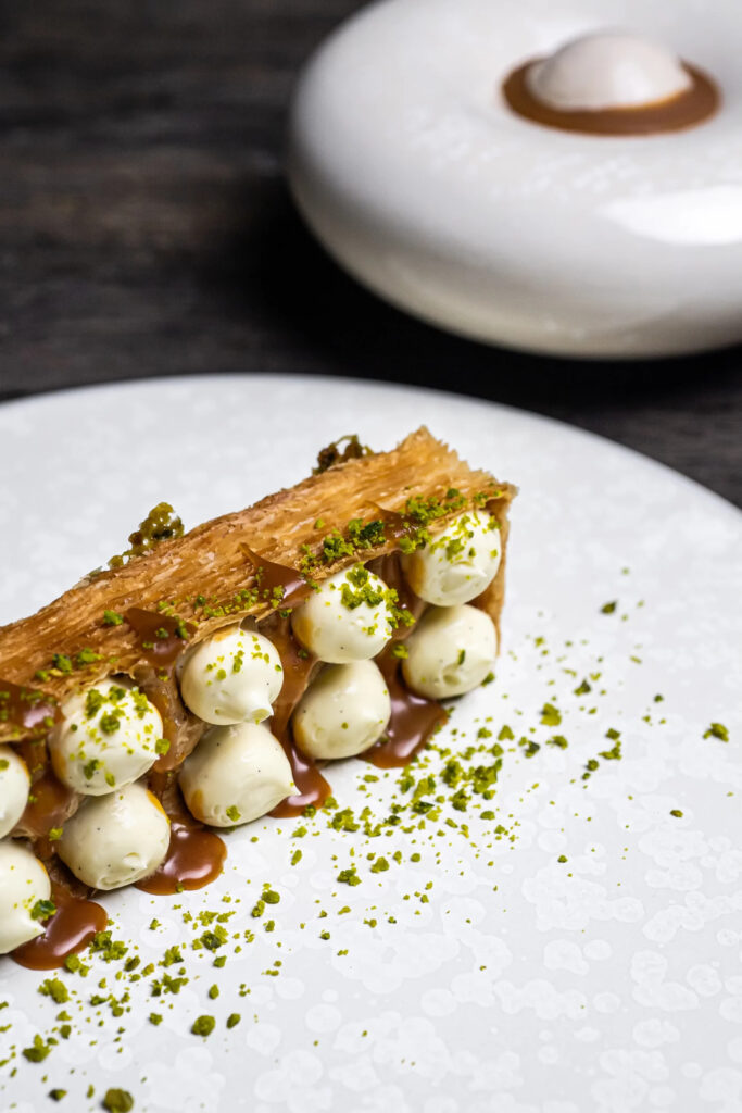 Millefeuille vanille et pistache