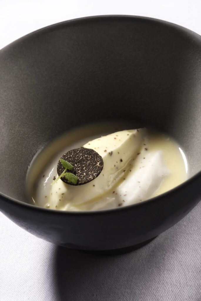 Glace onctueuse aux truffes