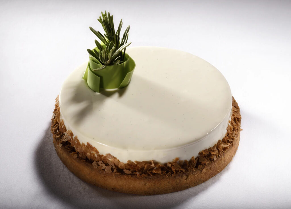 Tarte pêches & romarin