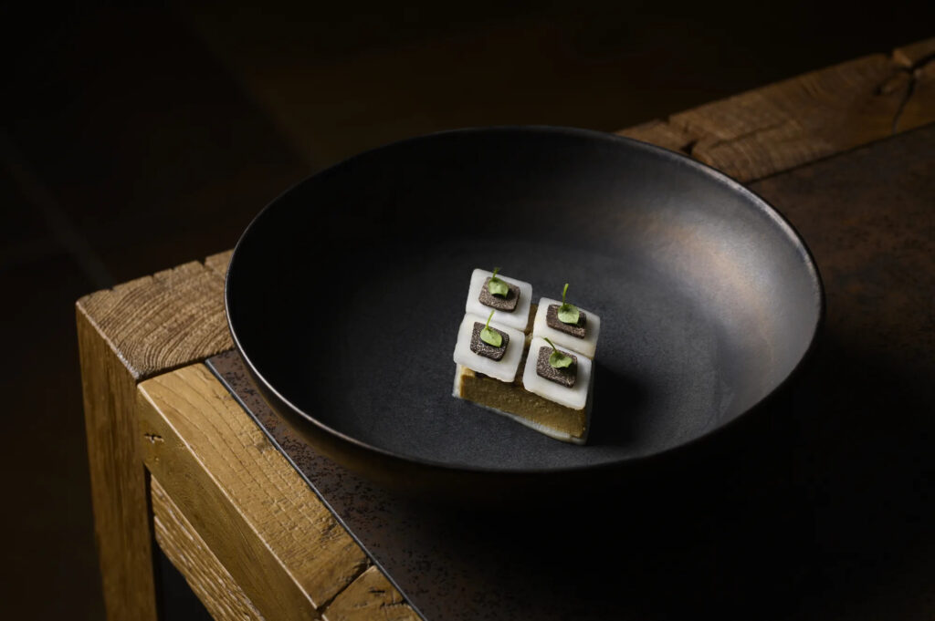 Flan de topinambour et truffe